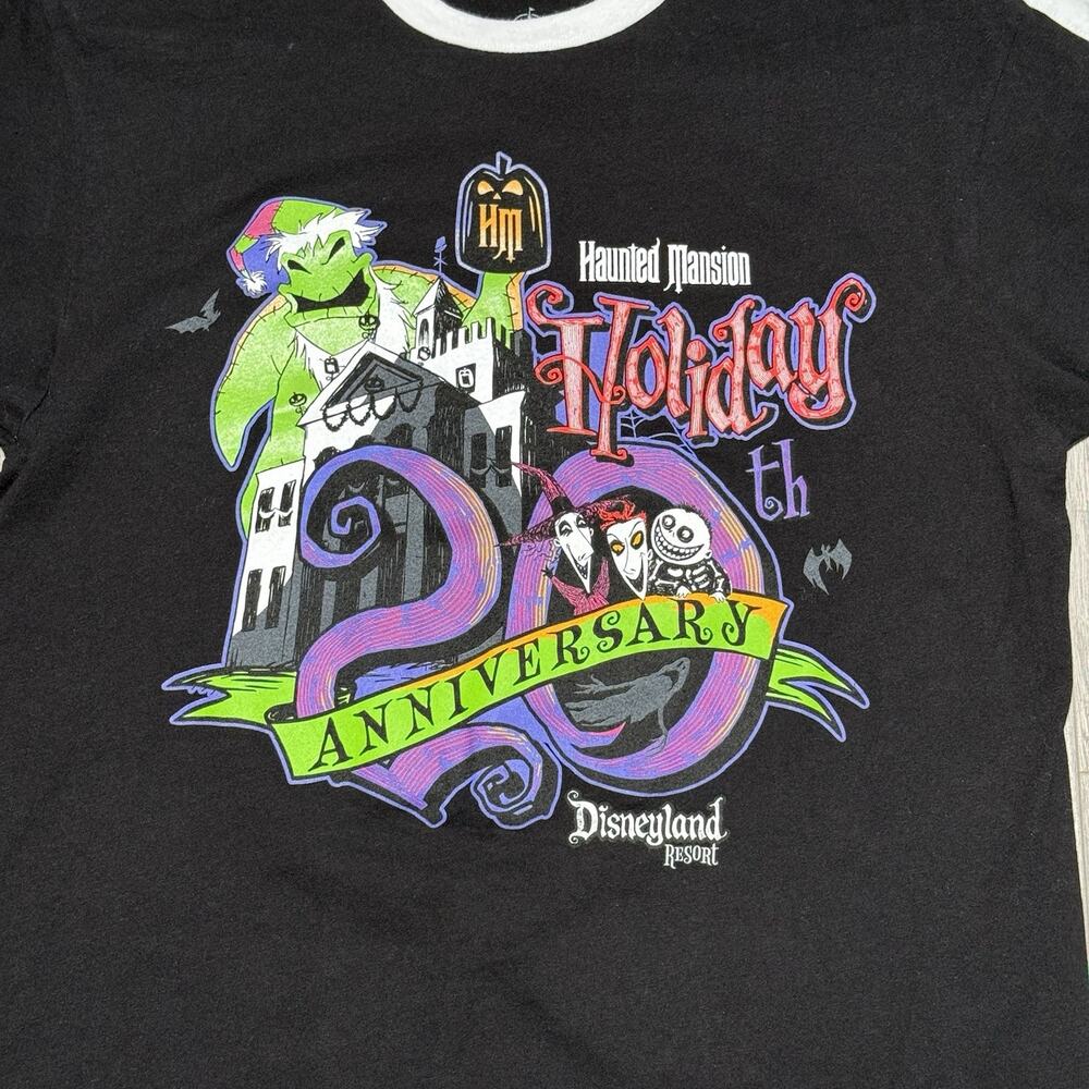 Disneyland Haunted Mansion Holiday 20th Anniversary Shirt GLows In The Dark. Med - Picture 3 of 8